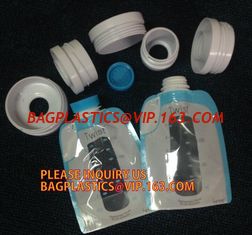 China k reusable drink pouch with spout bath tea bag zipper valve flat bottom pouches milk tea powder packaging bag supplier