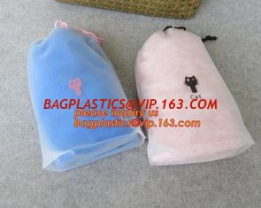 China Biodegradable drawstring laundry poly bag,Cotton string LDPE plastic laundry bag custom poly bag drawstring bag bagease supplier