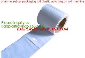 China clear LLDPE easy tearing line pre-opened in roll bag,Factory custom LLDPE plastic autobag Preopened polybag on a Roll supplier