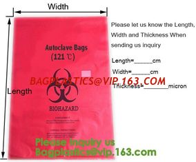 China Aerohazard Biological Hazard Bag 240x160mm,Red Medical Waste Disposal Bags | US Bio-Clean,Biohazard Bags - Biohazard Dis supplier