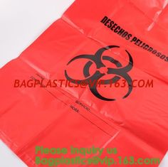 China Waste Disposal Guide for Research Labs,HDPE Biological Hazard bags,Biological Hazard Waste Bags, 600 x 500mm, Yellow-50/ supplier