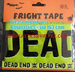 China Rolls Halloween Caution Party Tape,Party halloween banner , plastic streamer caution party tape, fright tape bagease supplier