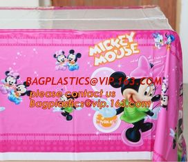 China disposable plastic tablecover 108*180cm tablecloth/map for kids happy birthday party decoration supplies, cartoon mickey supplier