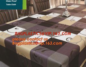 China PVC European style square table cloth waterproof Oilproof non wash plastic pad plus velvet anti hot coffee tablecloth supplier