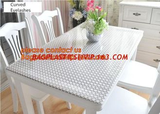 China PVC Tablecloth Gold Silver Flower Soft Glass Square/Rectangle Tablecover Waterproof Oilproof Dining Table cloth BAGEASE supplier