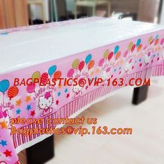 China 100% BIODEGRADABLE Cold-resistant wholesale custom disposable plastic table cover rolls pvc round table covers wedding supplier