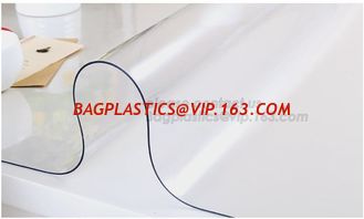 China washable tablecloth clear pvc table cover,Oilproof Lace flower coating pvc tablecloth clips table cover BAGEASE BAGPLAST supplier