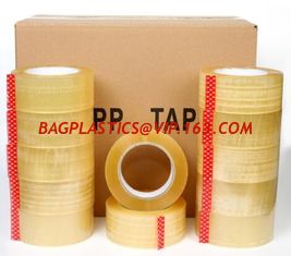 China Custom Logo Printed reinforcement bopp packing tape made in China,Crystal Clear Box Sealing Bopp Tape for Carton Tape Di supplier