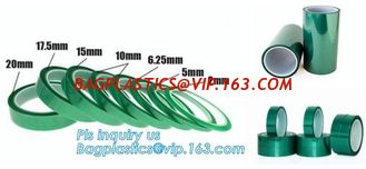 China Green PET High Temperature Silicone Adhesive polyester Tape,Green PET Masking Tape Especially on Liner and Discs bagease supplier