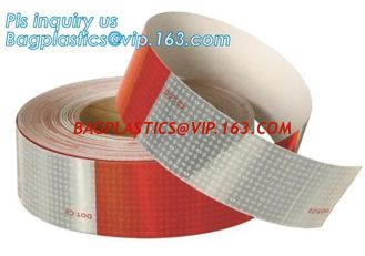 China Engineering Grade Prismatic Reflective Sheeting Tape,Tape pavement marking tape road reflective pattern tape,Tape Red&amp;White supplier