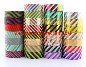 China High Quality Printable Customize Patterns Acrylic Decorative Waterproof Adhesive Washi Tape In small Roll BAGEASE BAGPLA supplier