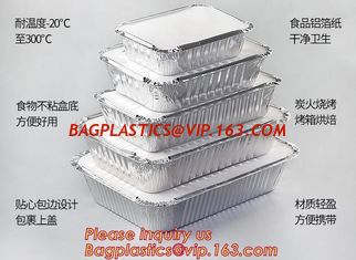 China With paper lids clear lids FDA certificate food grade disposable 700 1000ml 1200ml 7&quot; 8&quot; 9&quot; aluminum foil food BAGEASE supplier