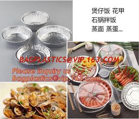 China Round Disposable Aluminium Foil Containers for Food Packaging,catering disposable rectangular aluminum foil food contain supplier