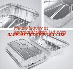 China Takeaway oven safe fast food take out disposable aluminum foil container,compartment round airline food aluminum foil co supplier