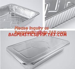 China Silver Foil Rectangular Takeout Container with paper lid,Kitchen Use Aluminum Foil Container,700ml food storage containe supplier
