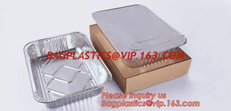China Rectangular shape excellent quality Aluminium Material food grade disposable aluminium foil container BAGEASE PACKAGE supplier
