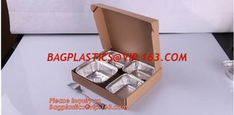 China Disposable Golden Square Aluminium Foil Container For Food Packaging,Rectangular Aluminium Foil Food Container, Airlines supplier