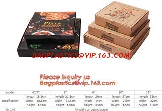 China Kraft Pizza Paperboard Take Out Containers cheap pizza delivery box Packing Boxes,recyclable Pizza packaging boxes bagea supplier