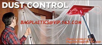 China Carpet protectivDustless Warehouse PE Protection Films for Dust Control,Plastic sheet builders film black color 2mx100m, supplier