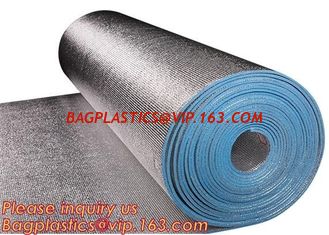 China Aluminum foil coated with Tapem EPE foam for thermal insulation,Thermal break foil covered foam insulation board,bagease supplier