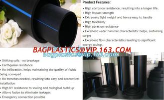 China 400mm sn4 sn8 hdpe culvert pipe,SN6 400mm wall corrugated PE drainage pipe dwc hdpe plastic culvert pipe prices BAGEASE supplier