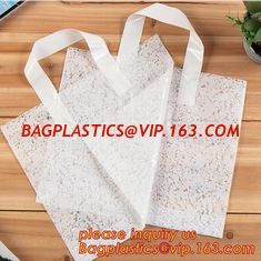 China eco-friendly biodegradable compostable Soft Loop Handle Shopping Garment Recycle Pe Bag,Handle Plastic Bag OEM Plastic B supplier