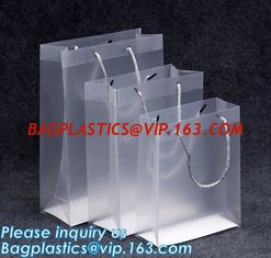 China Promotional customized high quality soft loop plastic cloth bag,manufacturer custom soft loop handle polyethylene PE pla supplier