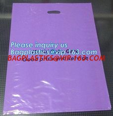 China Custom print ldpe hdpe die cut handle carry poly apparel plastic merchandise gift packaging polythene shopping bag with supplier