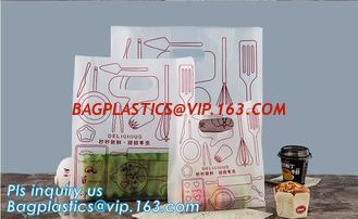 China Custom logo HDPE/LDPE Die Cut Patch Handle Custom Plastic Merchandise Retail Bags,100% oxo biodegradable printed die cut supplier
