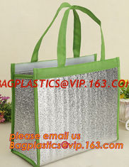 China thermal insulation 600D polyester cooler tote bag,Aluminum foil cold thermal insulation shoulder cooler bag bagease pac supplier