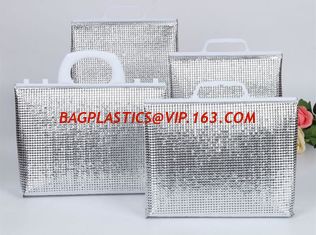 China handle carrier,Thermal Insulation Food aluminum foil lunch bag for Japanese market,lunch thermal cooler insulation bag f supplier