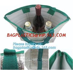 China Non-woven laminated thermal insulation cooler bag,custom logo disposable aluminium foil insulation cooler bag BAGEASE supplier