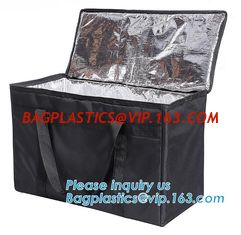 China 4mm Aluminium Foil Insulation PEVA 420D Polyester Cooler Bag,thermal insulation 600D polyester cooler tote bag bagease supplier