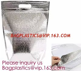 China printing zipper closure 100gsm virgin non woven thermal insulation cooler bag,Cooler bag Soft Thermal Lined Coolers Back supplier
