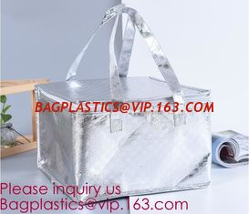 China Hot Sale Reusable PP Non Woven Insulation Thermal Cooler Bag for Cake/Ice Cream/Frozen Food,Pearl cotton insulation alum supplier
