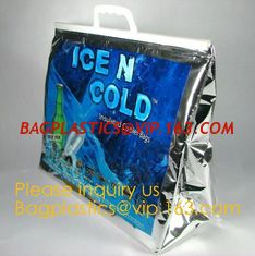 China China supplier custom Aluminium foil insulated thermal lunch cooler bag big ice bag for frozen food and lunch bagease supplier