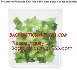 China Eco-friendly standardized grade peva food storage bag,Silicone Reusable Food Storage Bag, Reusable Silicone Food Bag supplier