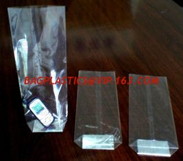 China Biodegradable Self Adhesive Opp Pp Bopp Pe Square Bottom Clear Bopp Square Bottom Pp Clear Bag For Food supplier
