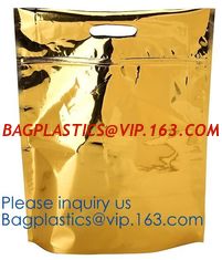 China Qual Seal Flat Bottom Stand Up Pouch Slide Zipper With Side Gusset, Metalized 8 Side Seal Food Pouch bags supplier