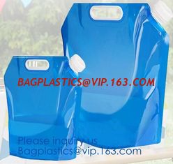 China 1 Gallon 4L foldable plastic bottle bag Foldable water bag,logo printed foldable water bottle bag,Reusable Outdoor Water supplier