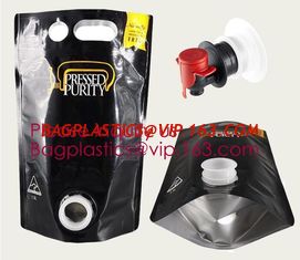China Wine Juice Bag in box packaging 3l 5l 10l plastic wine bags,Fruit Juice Beverage Syrup Wine Bag In Box With Valve bageas supplier