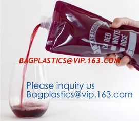 China Red wine,Milk beverage spout bag self-standing sealing bag,bag with spout cosmetic spout bag bag in box spout,bagease pa supplier