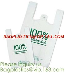 China Eco friendly Compostable Dog Poop Bags Shopping bags Supermarket Shopping Bags T-shirt Bags Compostable Bags Trash Bags supplier