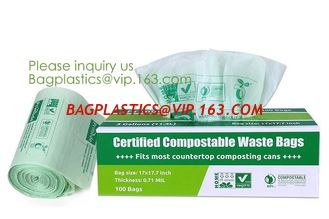 China Hospital Medical Custom Printed Plastic Scented Compostable Bio Degradable Garbage Bags With Logo,bagease bagplastics supplier