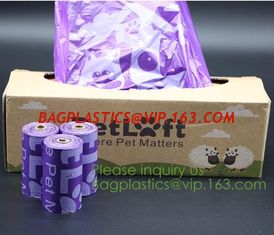 China cornstarch made 100% eco friendly direct manufacturing factory compostable garbage bags on roll with drawstring bagease supplier