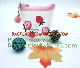 China Zipper PVC Packing Bags,Padded Zipper Bag Transparent Zip Lock Pouch PVC k Packaging Bag,custom pink/white/black l supplier