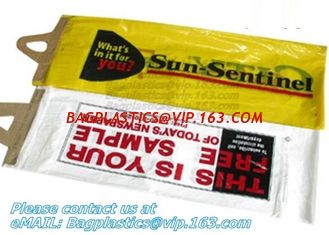 China Disposable Slide Zip Lock Plastic Bags For Newspaper Delivery Cheap Plastic Bags Printing,biodegradable wicket poly bags supplier