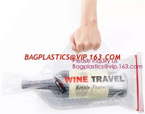 China Bottle Protector Bubble Travel Bag,Travel Trip Bag With Bubble Inside And Double ks,Sleeve Travel Bag - Inner Skin supplier