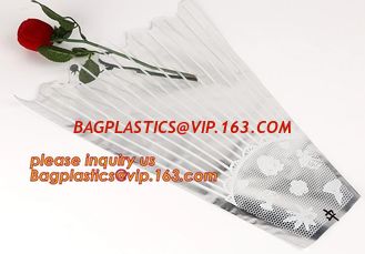 China BOPP CPP Plastic fresh flower sleeve,romantic Valentine wrapping plastic flower sleeve,BOPP flower wrapping sleeve PACK supplier