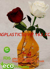China home decoration pvc flexible flower vase,Professional clear pvc vase vinyl vase,reusable vinyl vase,vinyl folding vase,f supplier